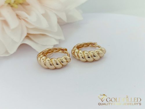 Cercei Goldfilled Antialergici 17mm 18K culoare