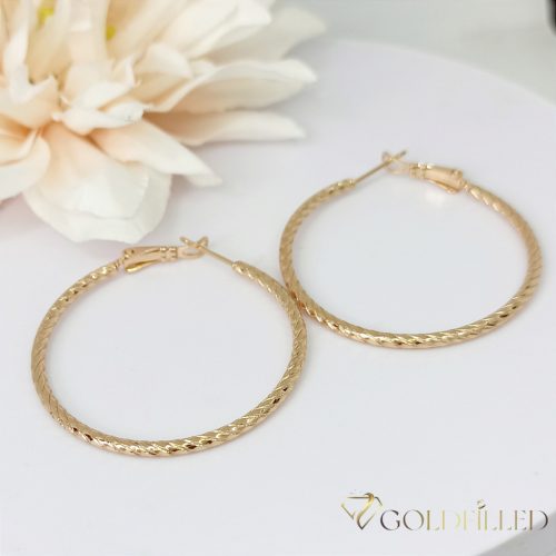 Goldfilled Cercei antialergici cerc 40mm culoare 18K	