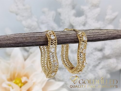 Goldfilled Cercei antialergici 32mm culoare 18K	