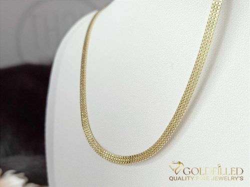 Colier Antialergic Goldfilled 50cm Lung și 3,5mm Lățime Culoare 14K