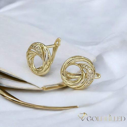 Goldfilled Cercei antialergici 13mm culoare 14K	